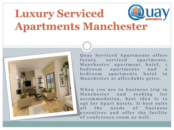 Luxury Serviced Apartments In Manchester
