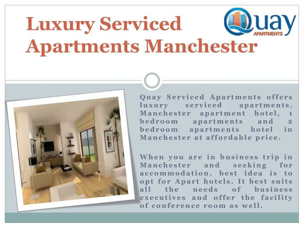 luxury serviced apartments manchester