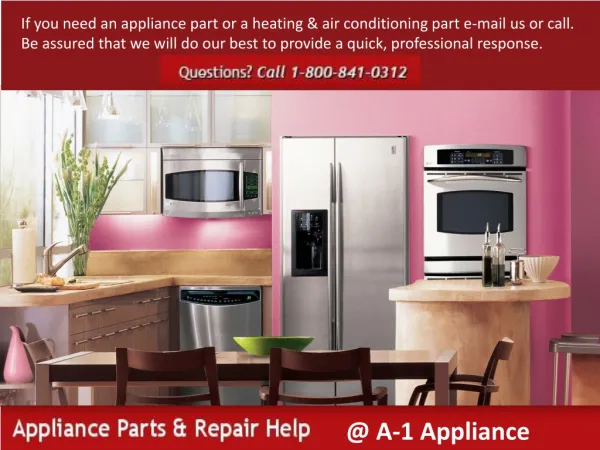 Home Appliances Repairing Parts of all Major Parts
