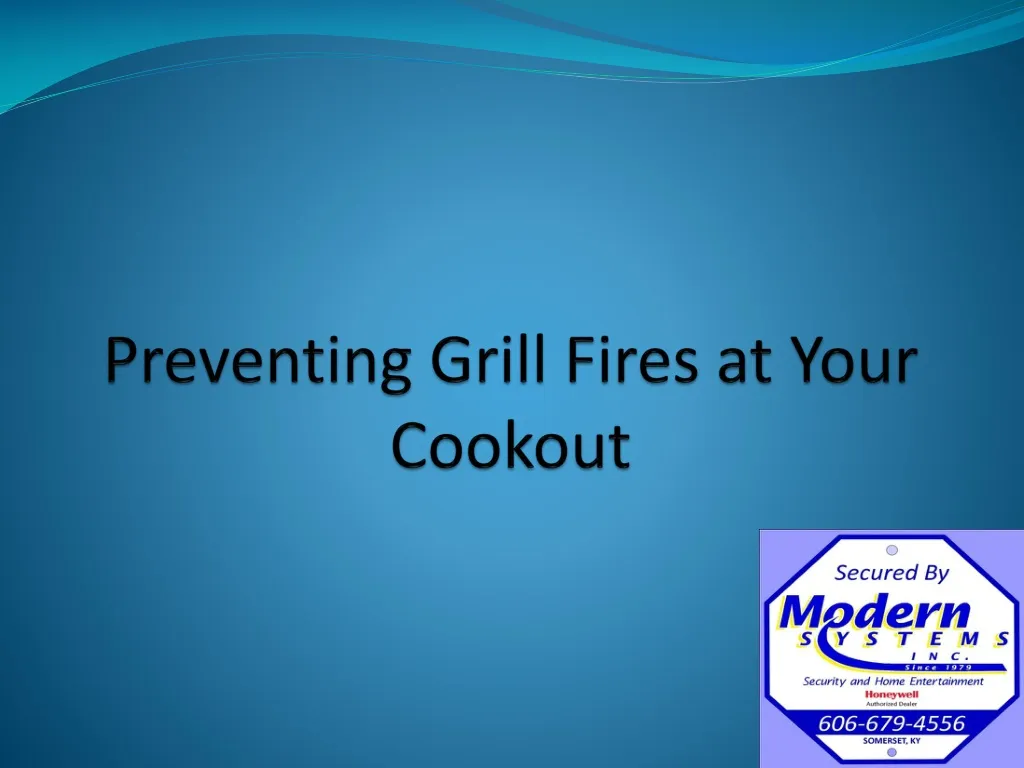 preventing grill fires at your cookout