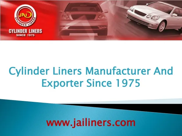 Cylinder Liners And Cylinder Liners Manufacturer Company
