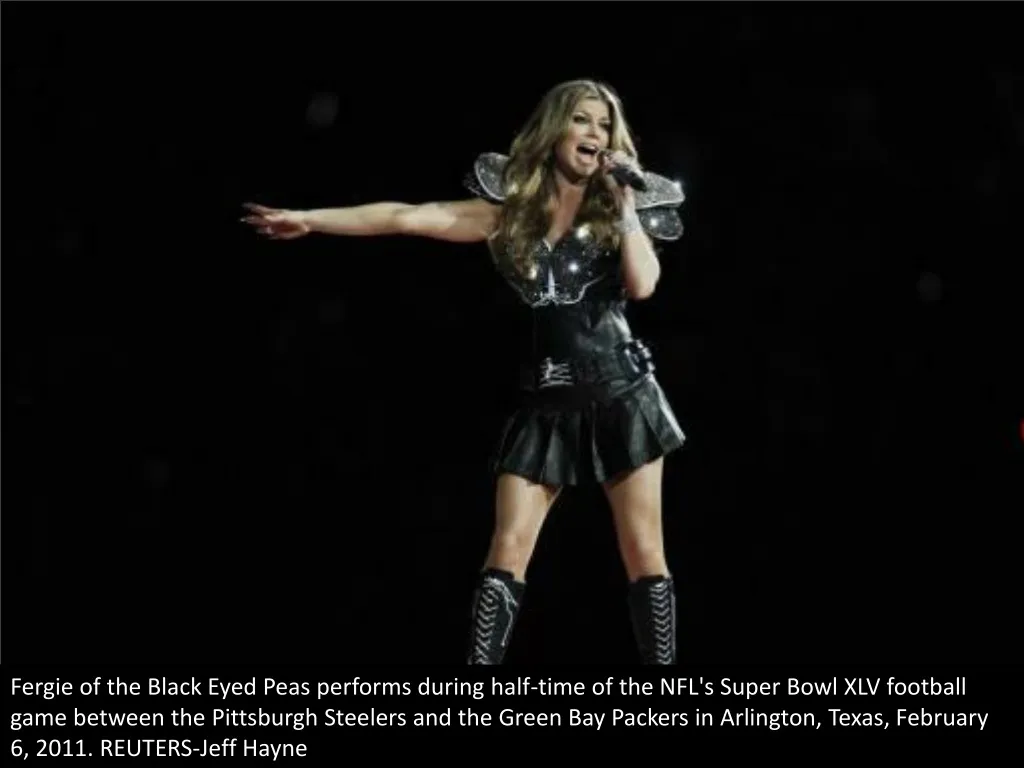 fergie of the black eyed peas performs during