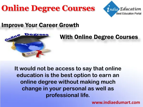 Improve Your Career Growth With Online Degree Courses
