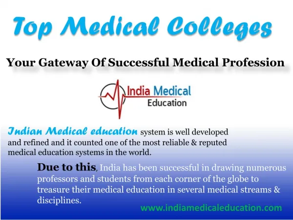 Top Medical Colleges - Your Gateway Of Successful Medical