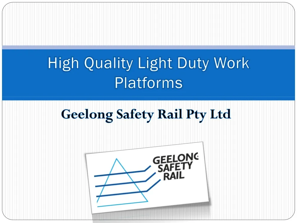 high quality light duty work platforms