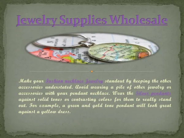 Jewelry Supplies Wholesale