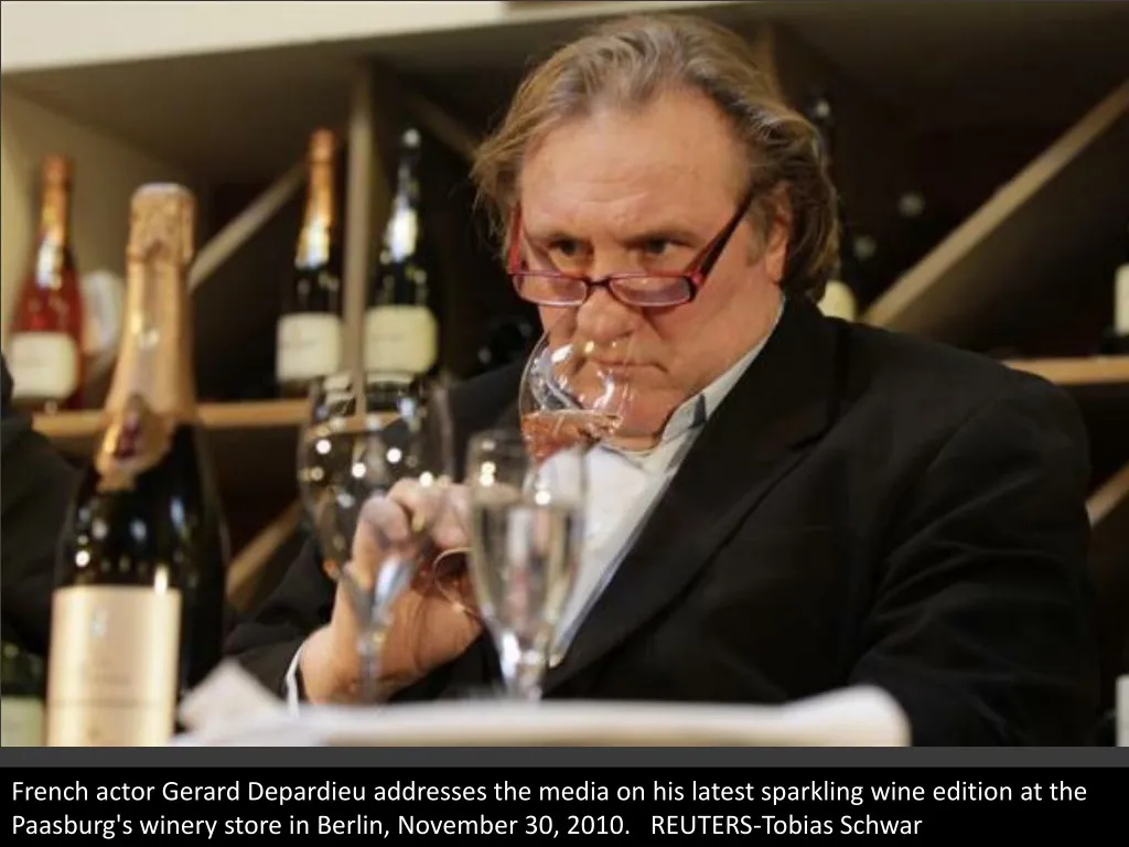 french actor gerard depardieu addresses the media