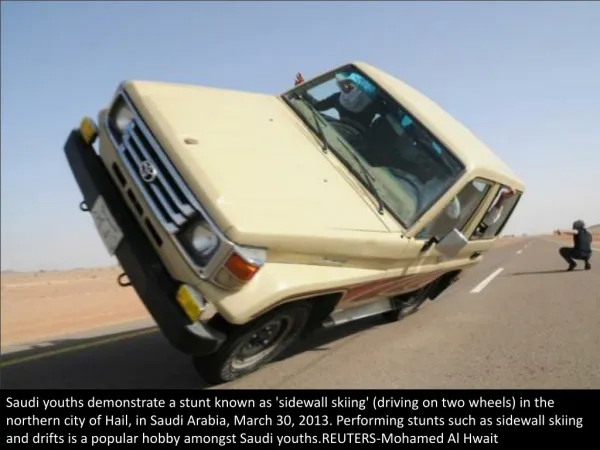 Saudi stunt driving