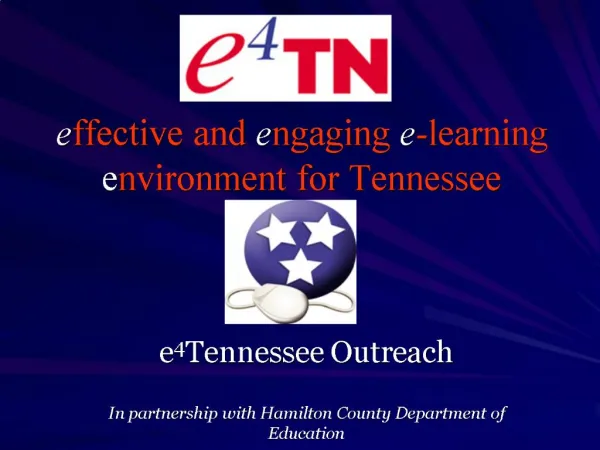 Effective and engaging e-learning environment for Tennessee