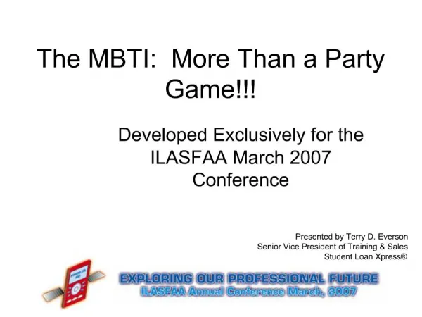 The MBTI: More Than a Party Game