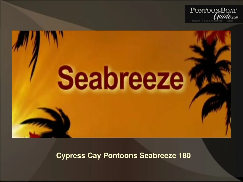 cypress cay pontoons seabreeze 180