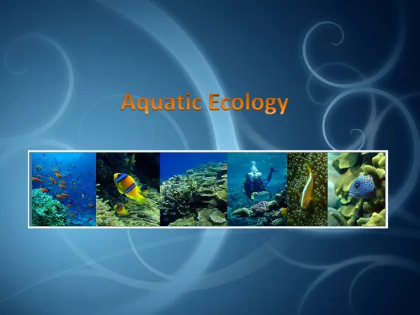 Aquatic Ecology