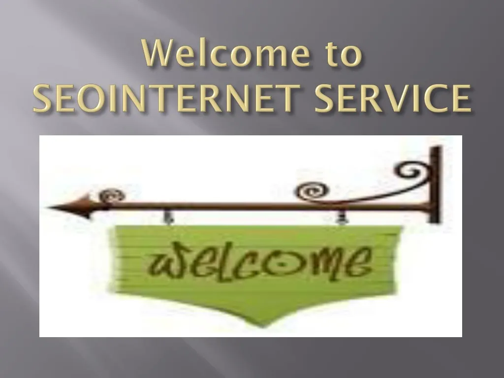 welcome to seointernet service