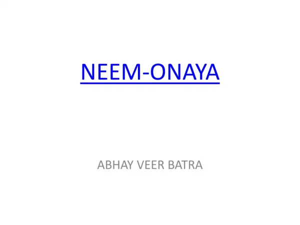 Neem-Onaya