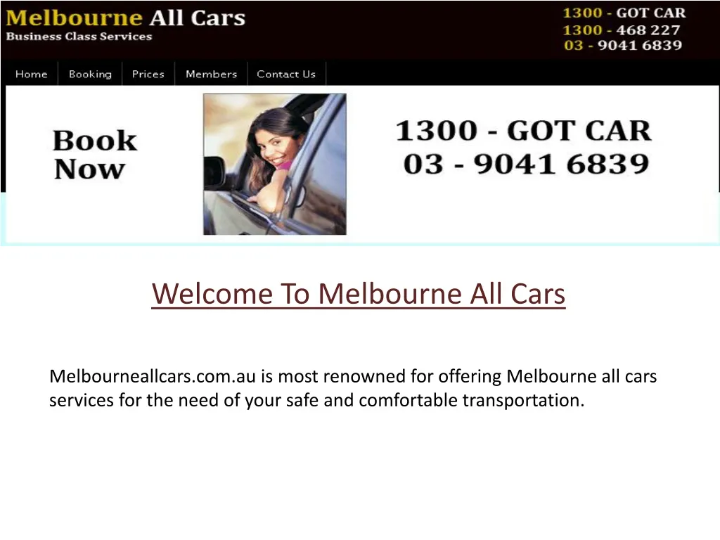 welcome to melbourne all cars