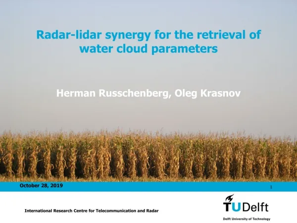 Radar-lidar synergy for the retrieval of water cloud parameters