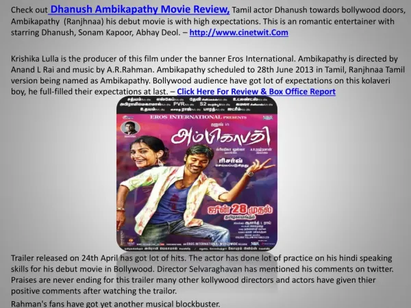 Ambikapathy Tamil Movie Review