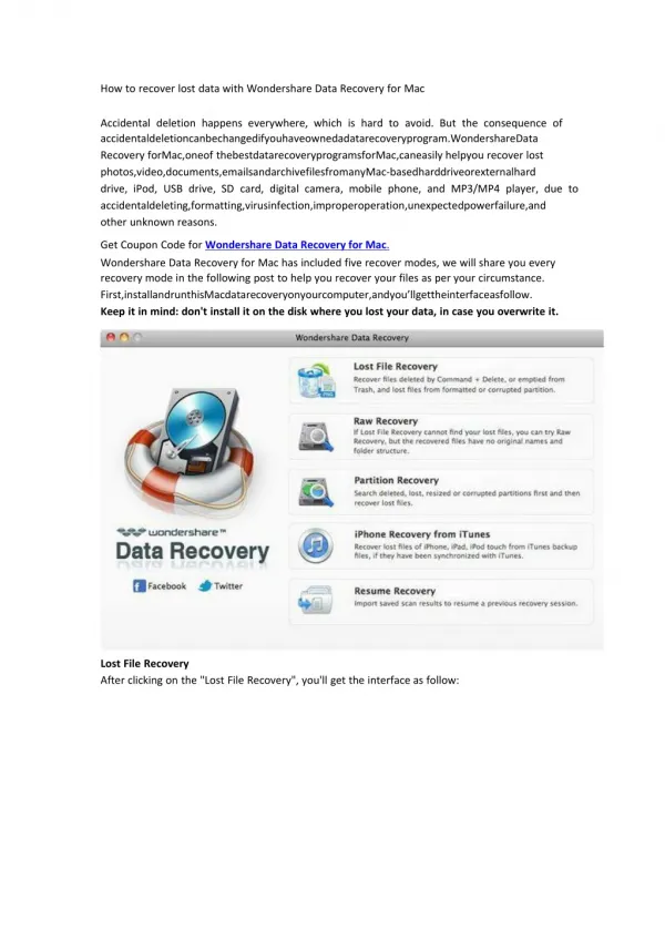 How to Recover Lost Data With Wondershare Data Recovery for