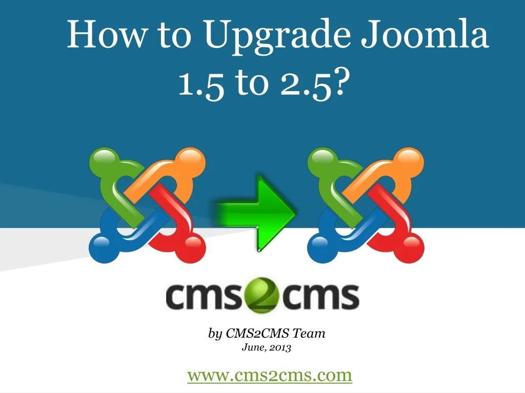 how to upgrade joomla 1 5 to 2 5