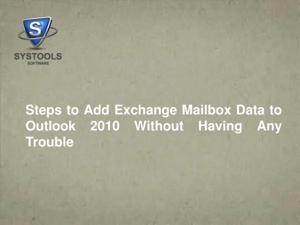 Want to Know that How to Add More Than One Mailbox in Outloo