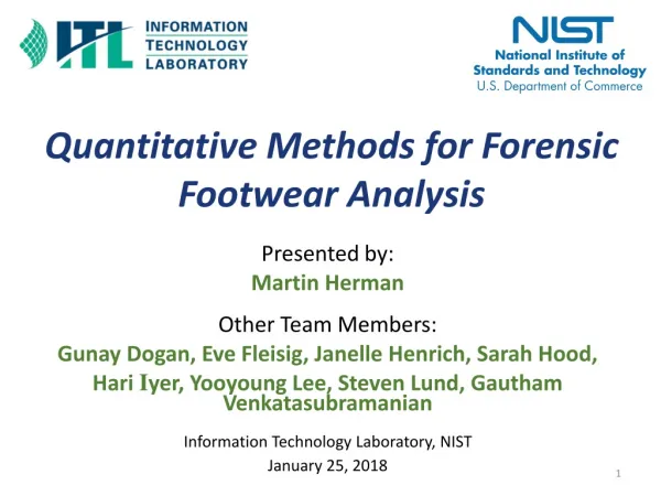 Quantitative Methods for Forensic Footwear Analysis