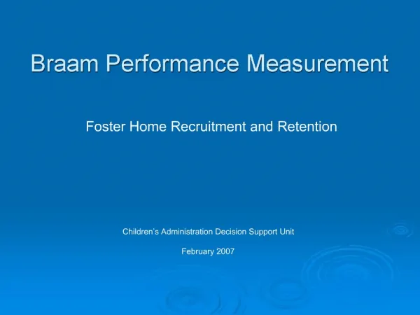 Braam Performance Measurement