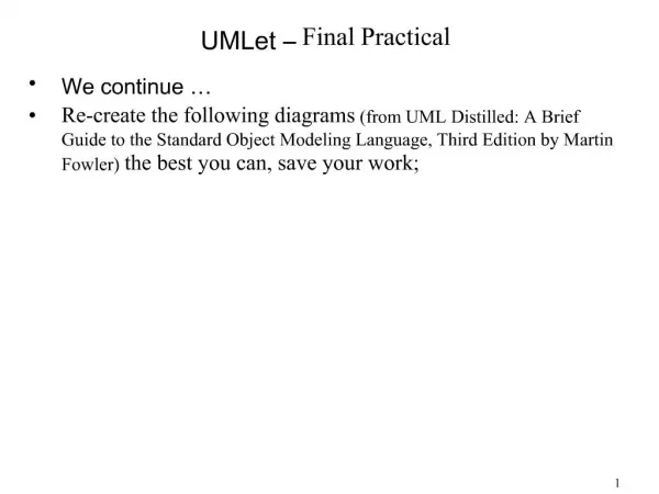 UMLet Final Practical