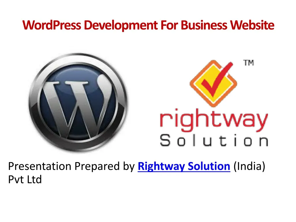 wordpress development for business website