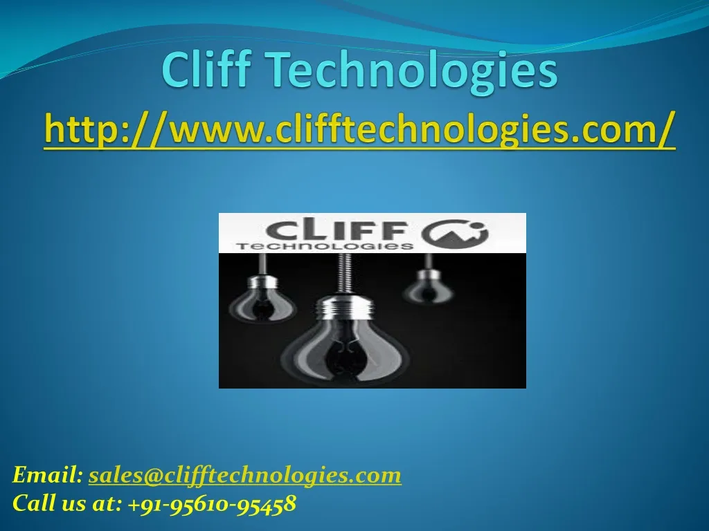 cliff technologies http www clifftechnologies com