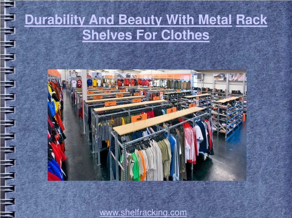 durability and beauty with metal rack shelves for clothes
