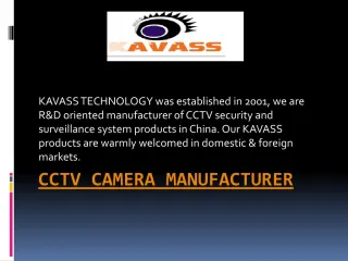 Cctv Camera Manufacturer - slide 1