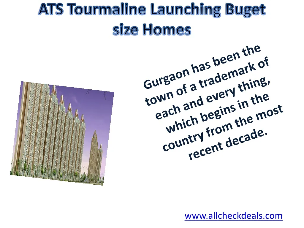 ats tourmaline launching buget size homes