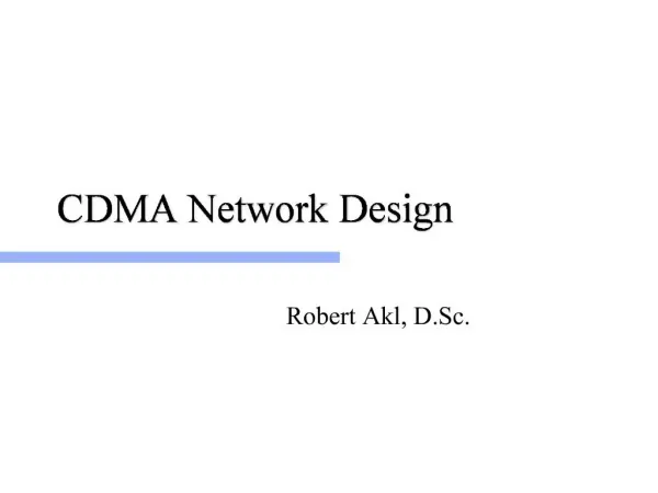 CDMA Network Design