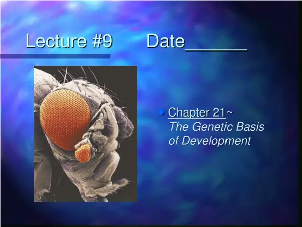 Lecture #9		Date______