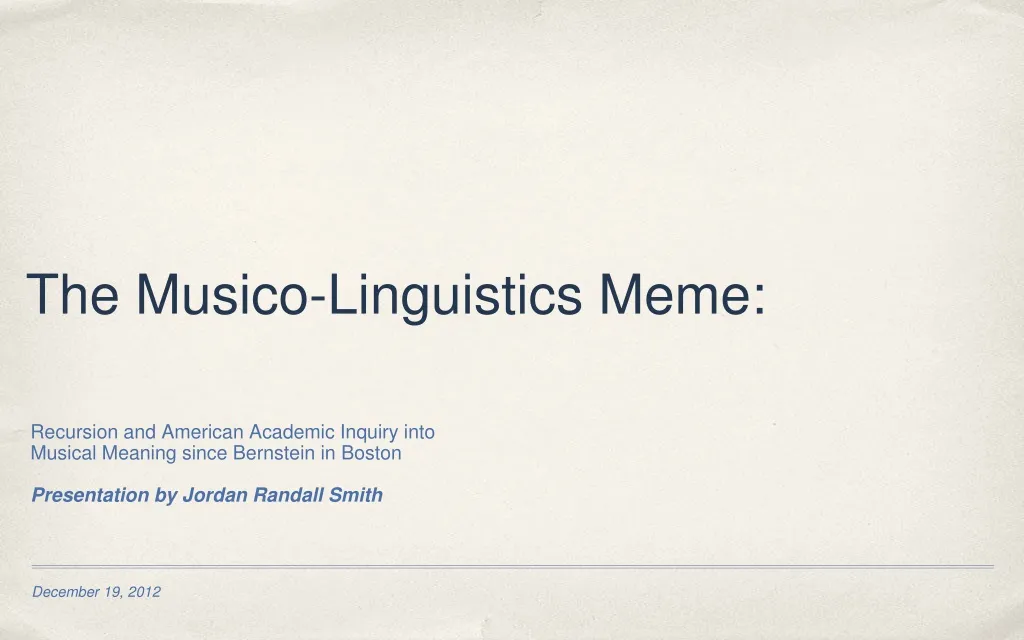 the musico linguistics meme
