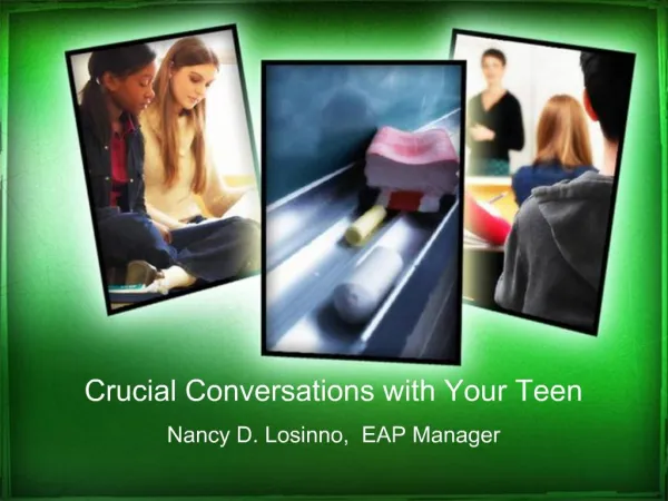 Crucial Conversations with Your Teen