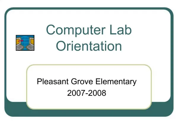 Computer Lab Orientation