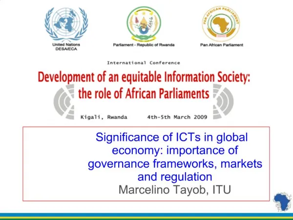 Significance of ICTs in global economy: importance of governance ...