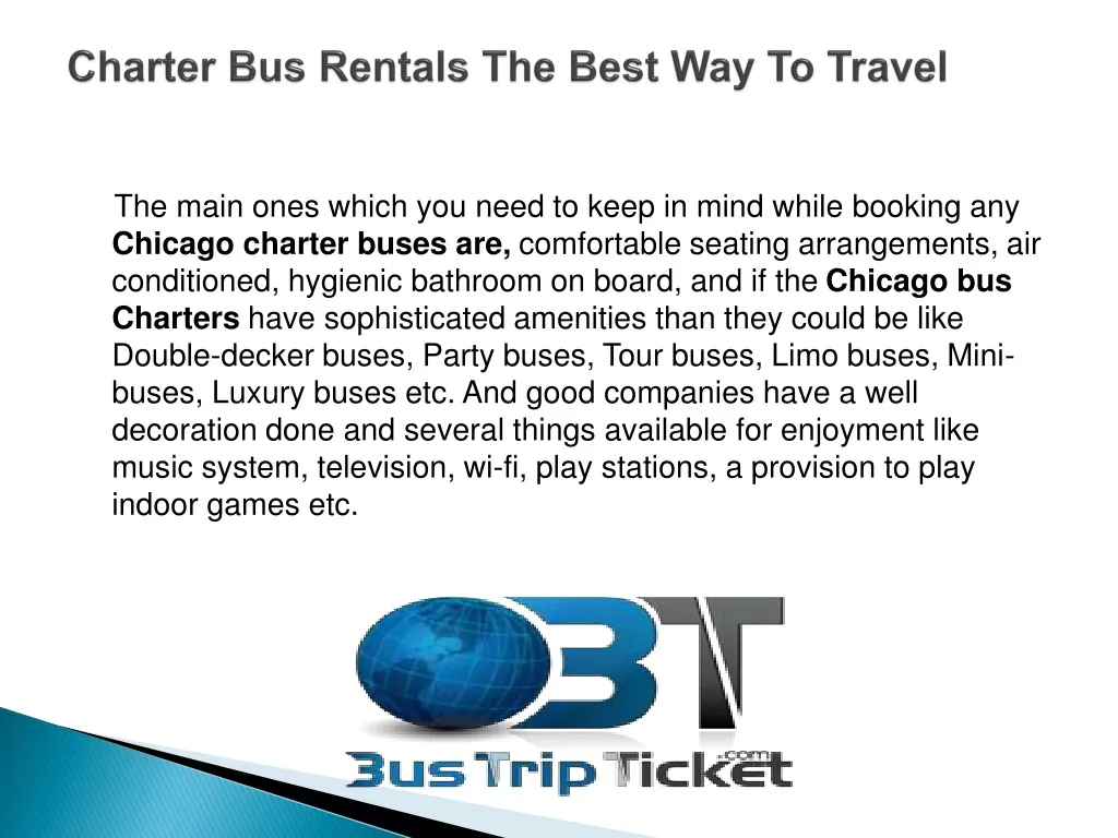 charter bus rentals the best way to travel