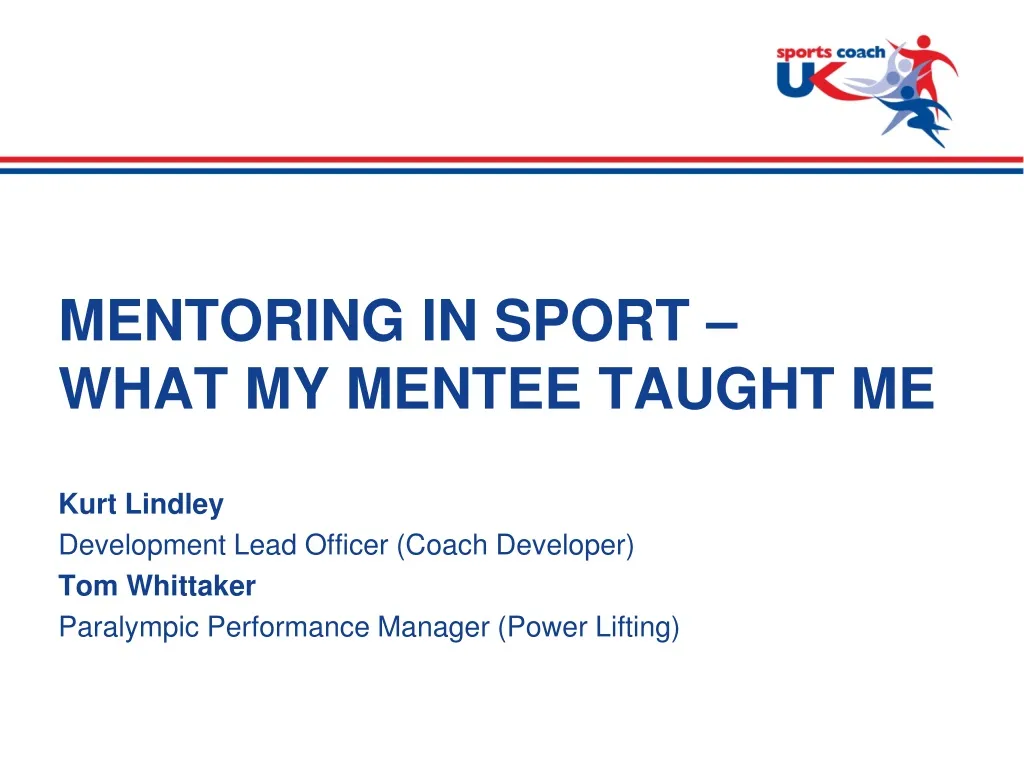 mentoring in sport what my mentee taught me