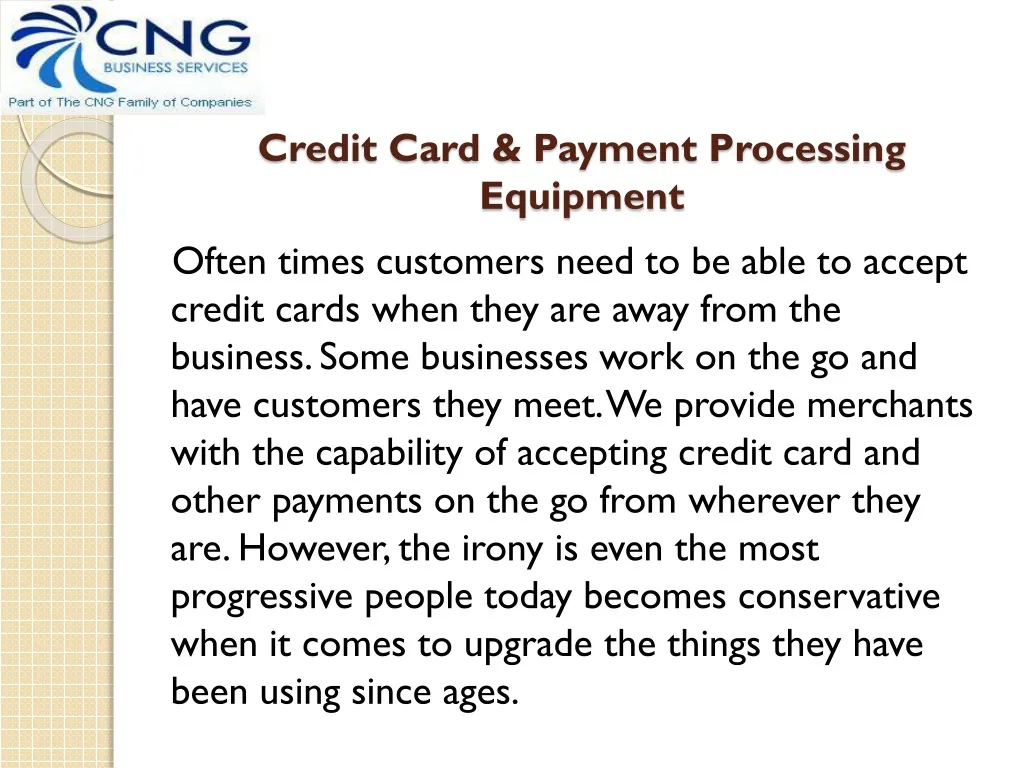 credit card payment processing equipment
