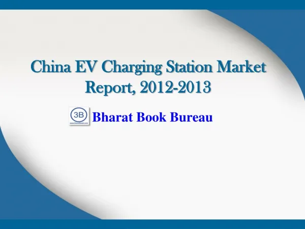 China EV Charging Station Market Report, 2012-2013