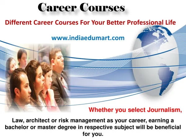 Different Career Courses For Your Better Professional Life
