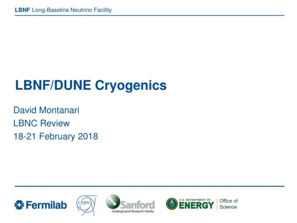 LBNF/DUNE Cryogenics