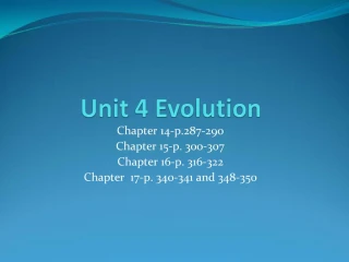 PPT - Unit 10 Evolution PowerPoint Presentation, Free Download - ID:5434281