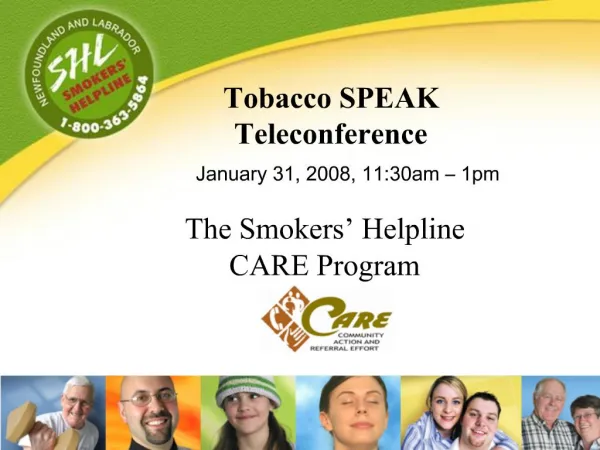The Smokers Helpline CARE Program
