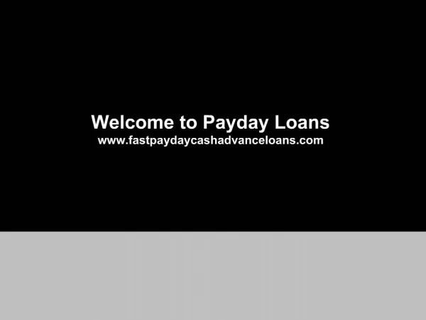 Us Fast Cash Payday Loan