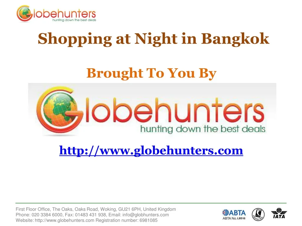 shopping at night in bangkok
