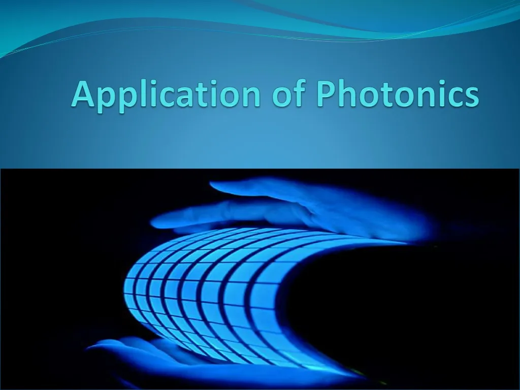 application of photonics