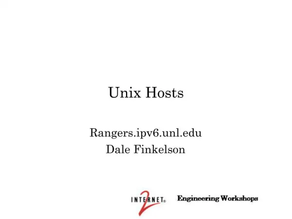 Unix Hosts